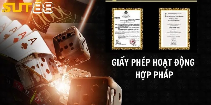 Giấy phép hoạt động SUT88 đảm bảo tính hợp pháp Giấy phép hoạt động SUT88 đảm bảo tính hợp pháp